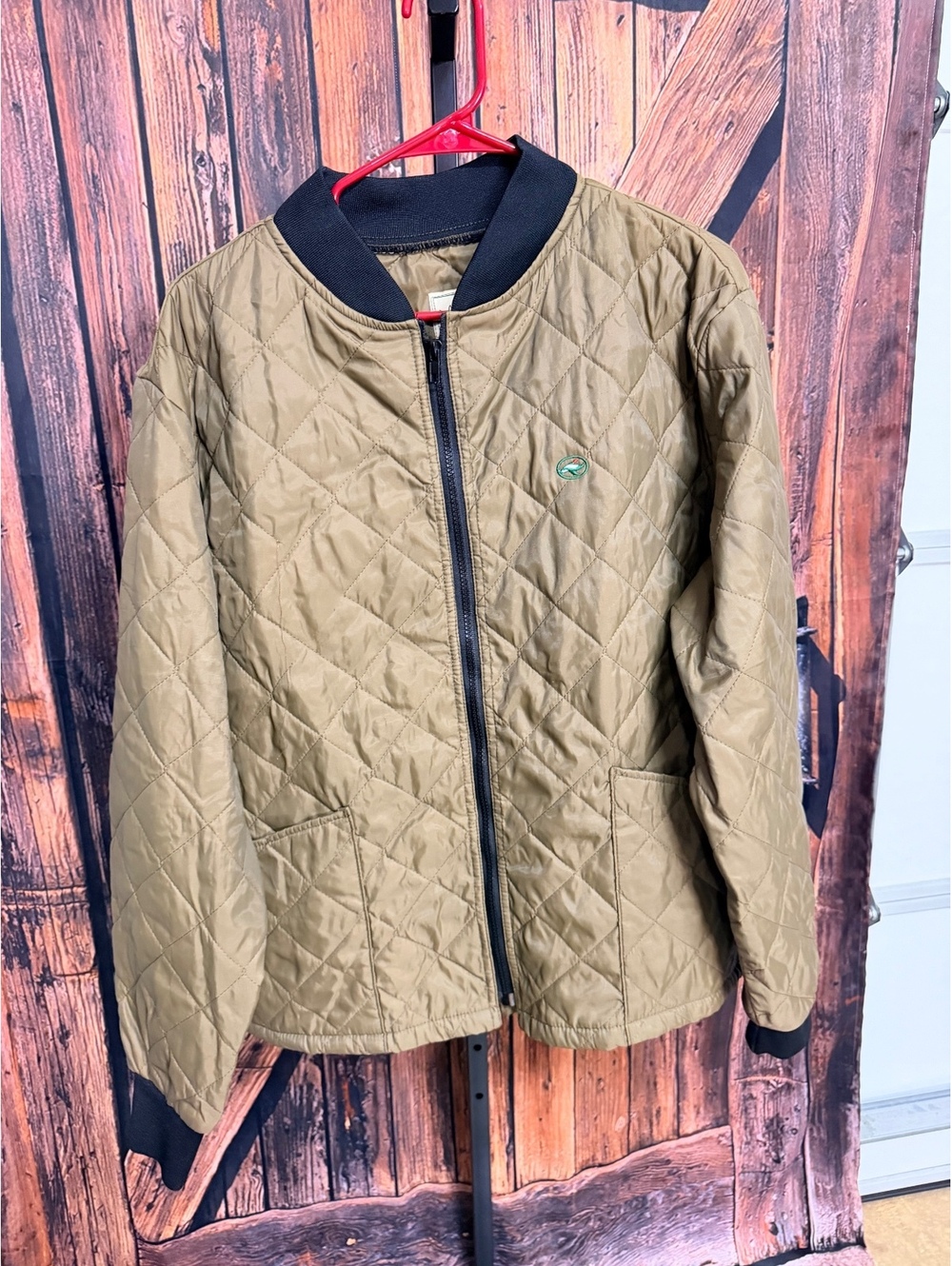 RedHead Men's Quilted Brown Bomber Jacket Large